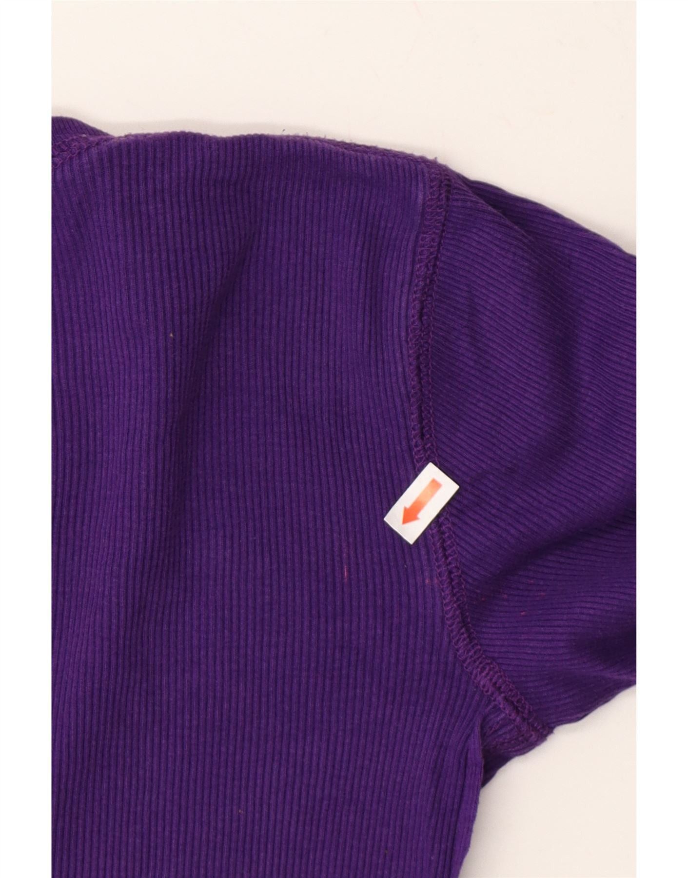 Ralph Lauren Girls Top Long Sleeve 8-9 Years Medium Purple Cotton Size S / US 4 / IT 40 - 4 Thumbnail