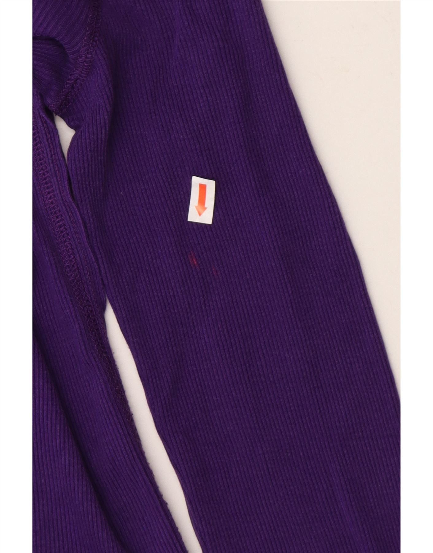 Ralph Lauren Girls Top Long Sleeve 8-9 Years Medium Purple Cotton Size S / US 4 / IT 40 - 3 Thumbnail