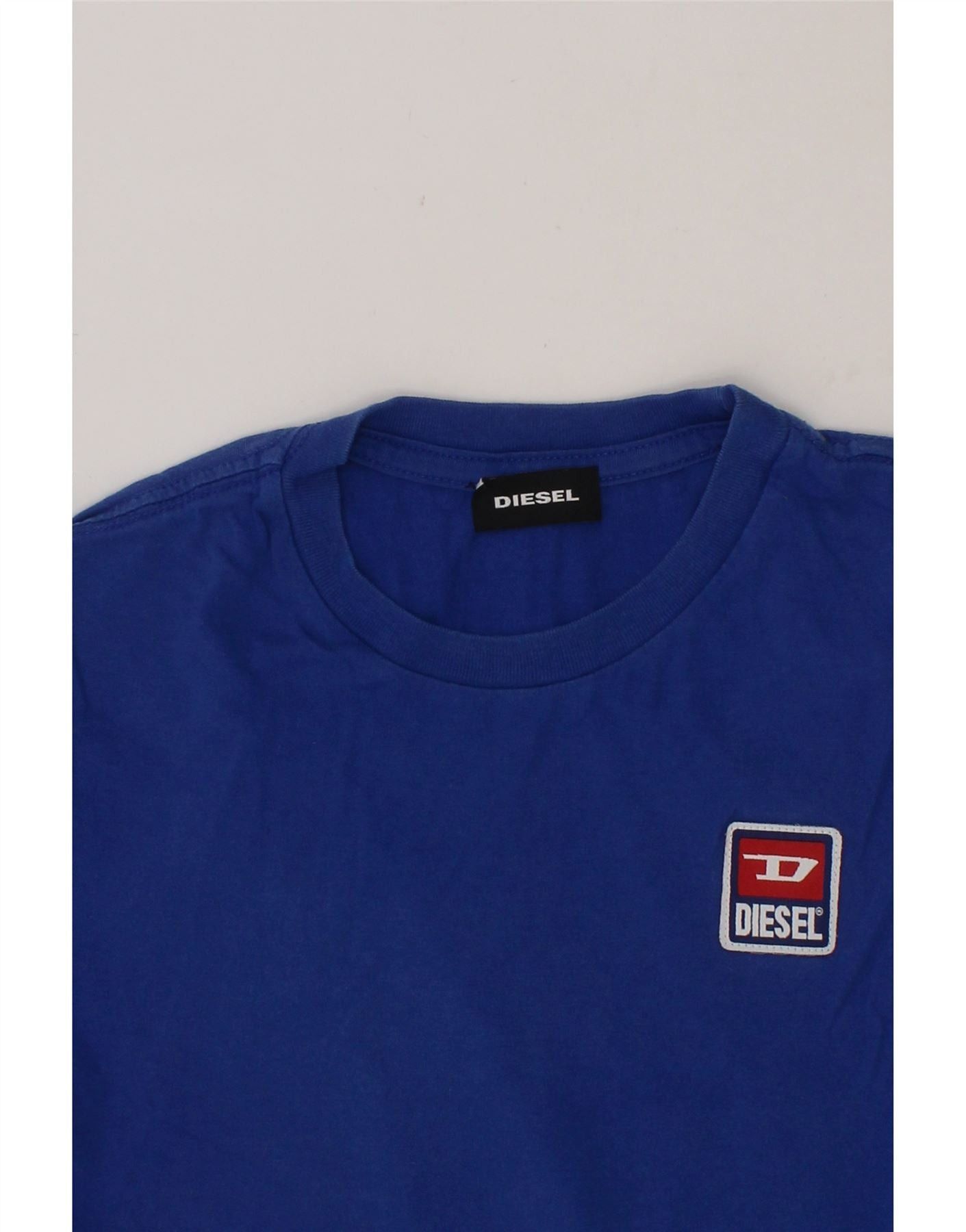 Diesel Boys T-Shirt Top 7-8 Years Blue Cotton Size S / US 4 / IT 40 - 5 Thumbnail