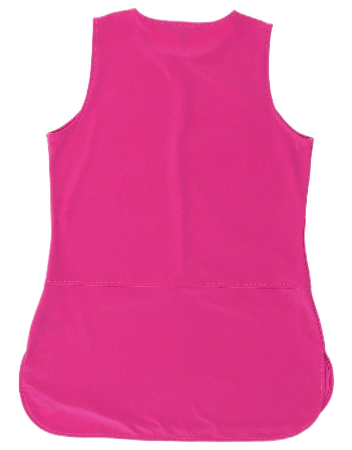 Ralph Lauren Womens Sleeveless Blouse Top UK 12 Medium Pink Polyester Size XS / US 0-2 / IT 36-38 - 2 Thumbnail