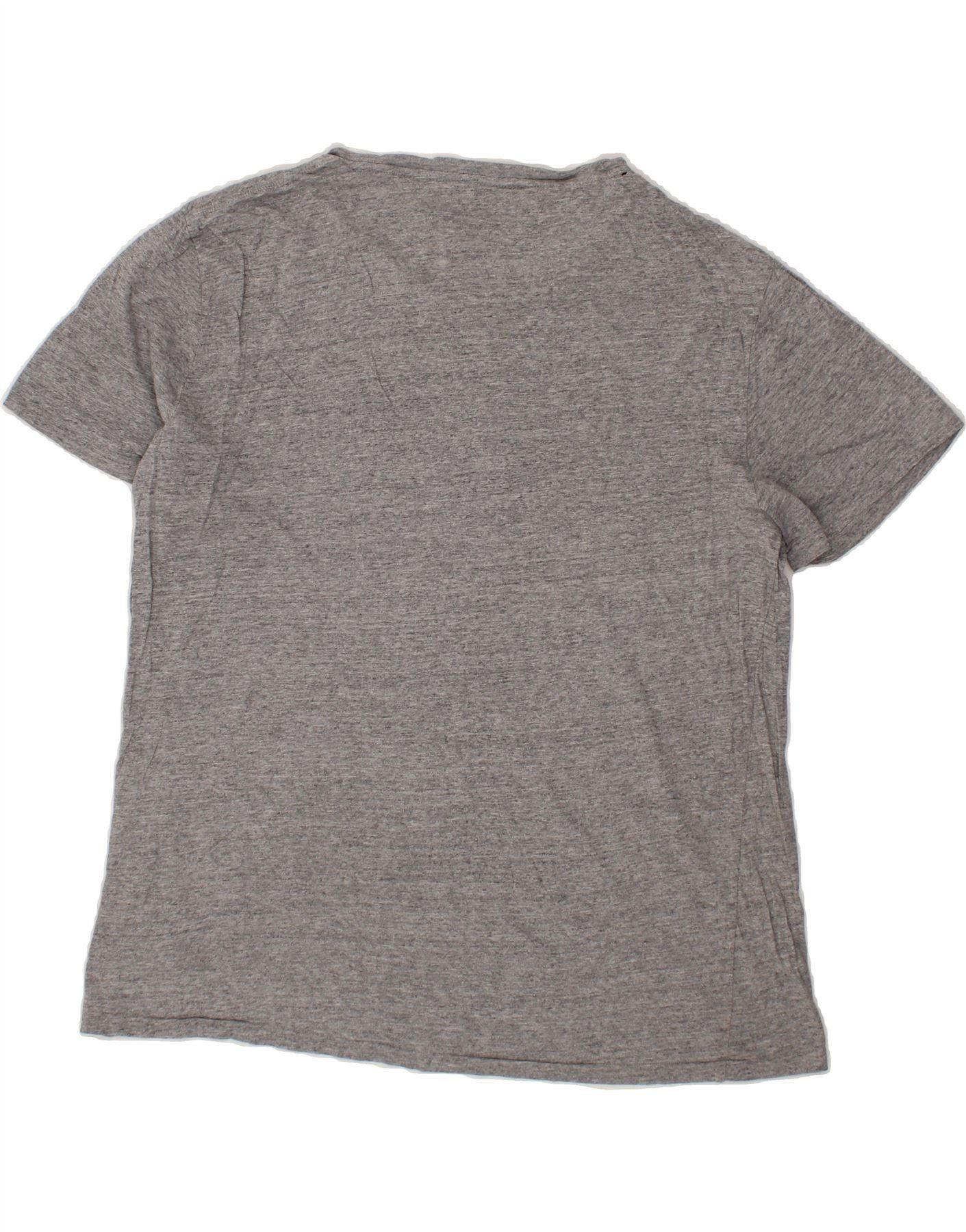 Polo Ralph Lauren Mens Custom Fit T-Shirt Top XL Grey Flecked Cotton Size US XL / EU 56 / 4 - 2 Thumbnail