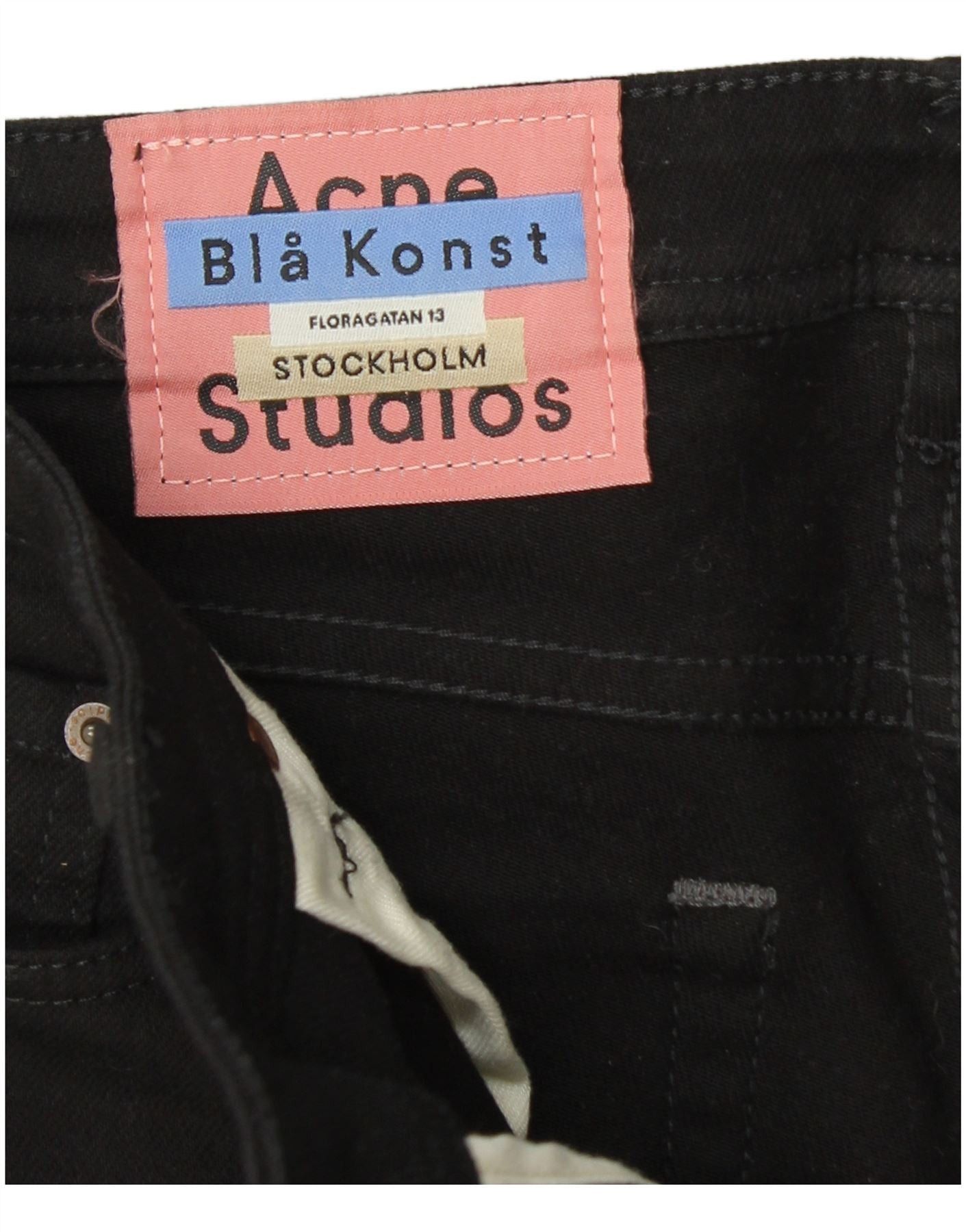 Acne Studios ACNE Womens Skinny Jeans W28 L28 Black Size 42" / US 20 - 3 Thumbnail