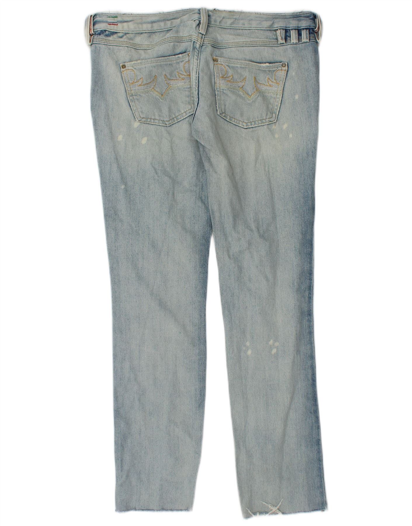 Diesel Womens Straight Jeans W29 L28 Blue Cotton Size 42" / US 20 - 3 Thumbnail