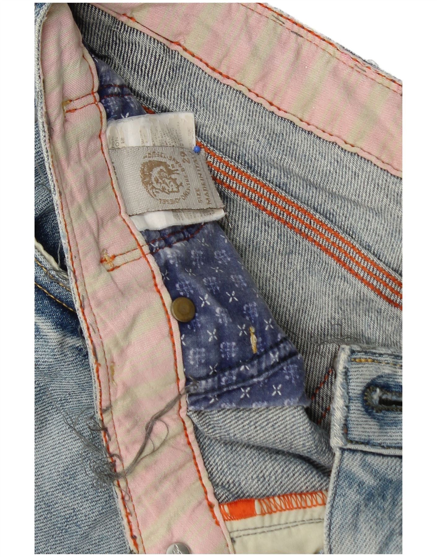 Diesel Womens Straight Jeans W29 L28 Blue Cotton Size 42" / US 20 - 4 Thumbnail
