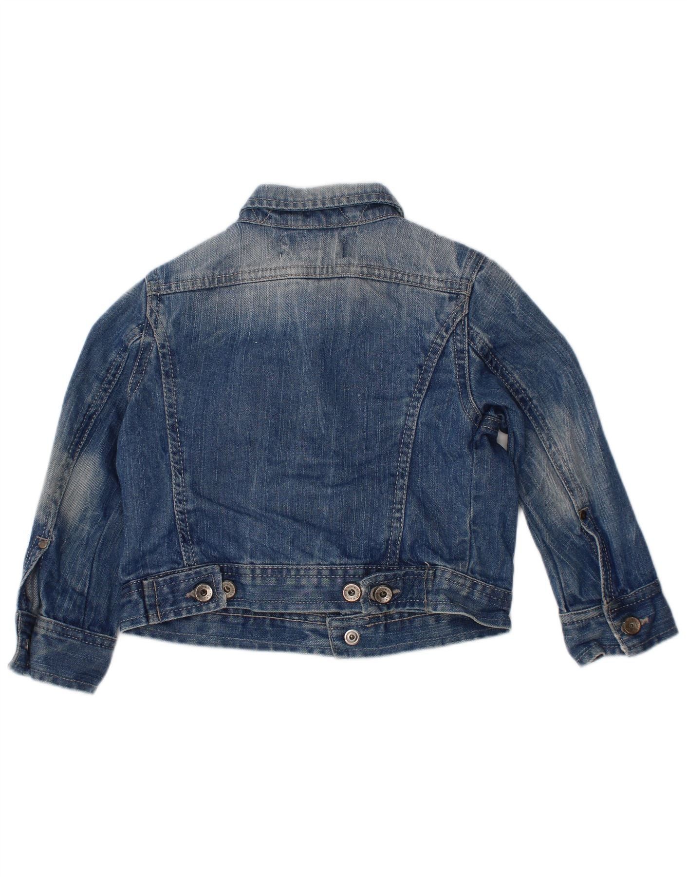 Diesel Baby Boys Denim Jacket 12-18 Months Blue Cotton Size M / US 6-8 / IT 42-44 - 2 Thumbnail