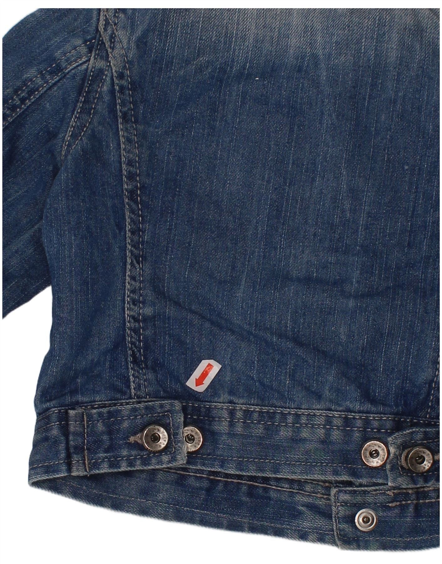 Diesel Baby Boys Denim Jacket 12-18 Months Blue Cotton Size M / US 6-8 / IT 42-44 - 3 Thumbnail
