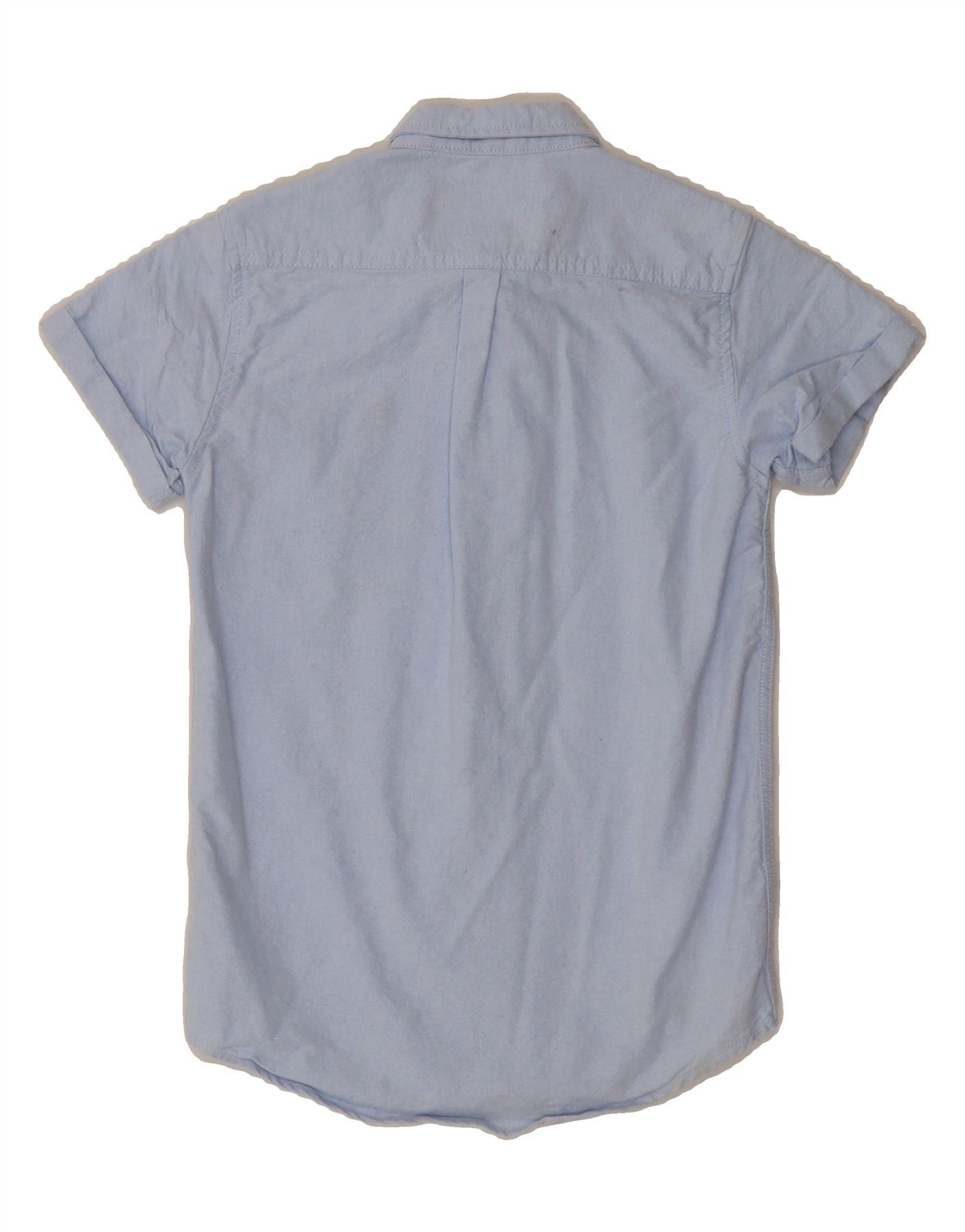 Diesel Boys Short Sleeve Shirt 7-8 Years Blue Cotton Size M / US 6-8 / IT 42-44 - 2 Thumbnail
