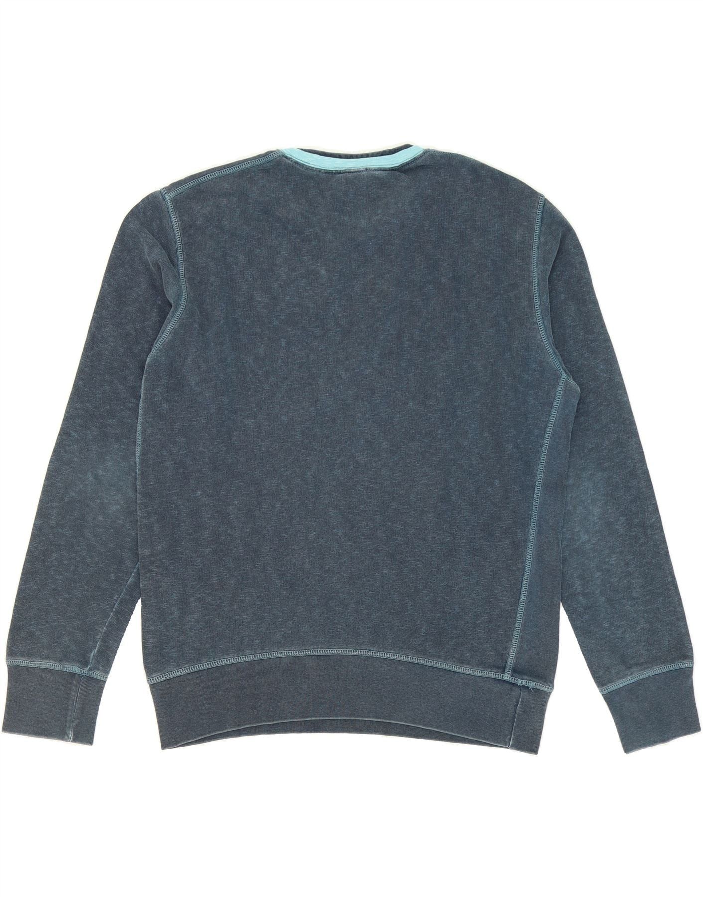 Diesel Womens Graphic Sweatshirt Jumper UK 18 XL Navy Blue Cotton Size XL / US 12-14 / IT 48-50 - 2 Thumbnail