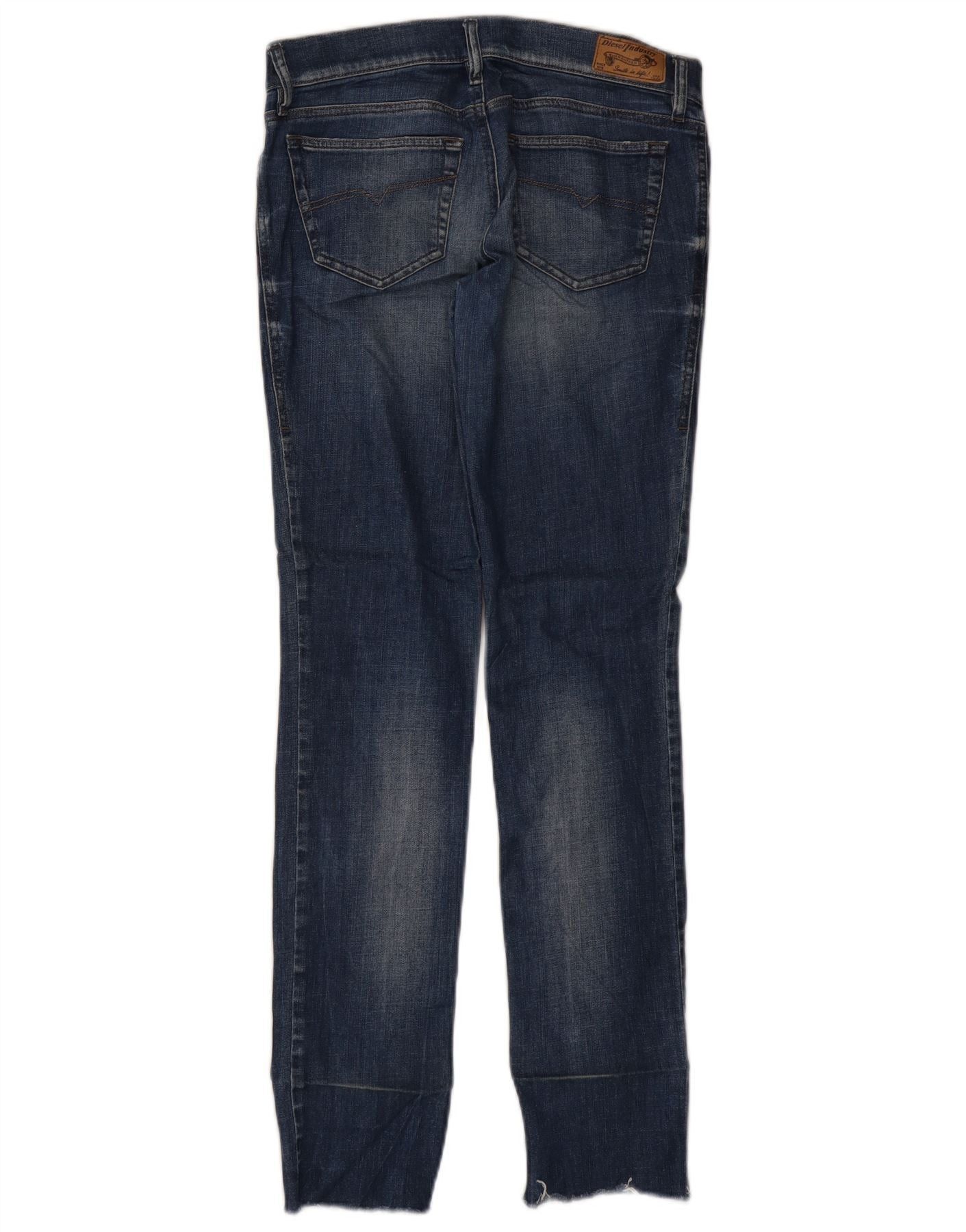 Diesel Womens Skinzee Low Waist Super Slim Skinny Jeans W27 L32 Blu Size 27" / US 4 / IT 40 - 2 Thumbnail