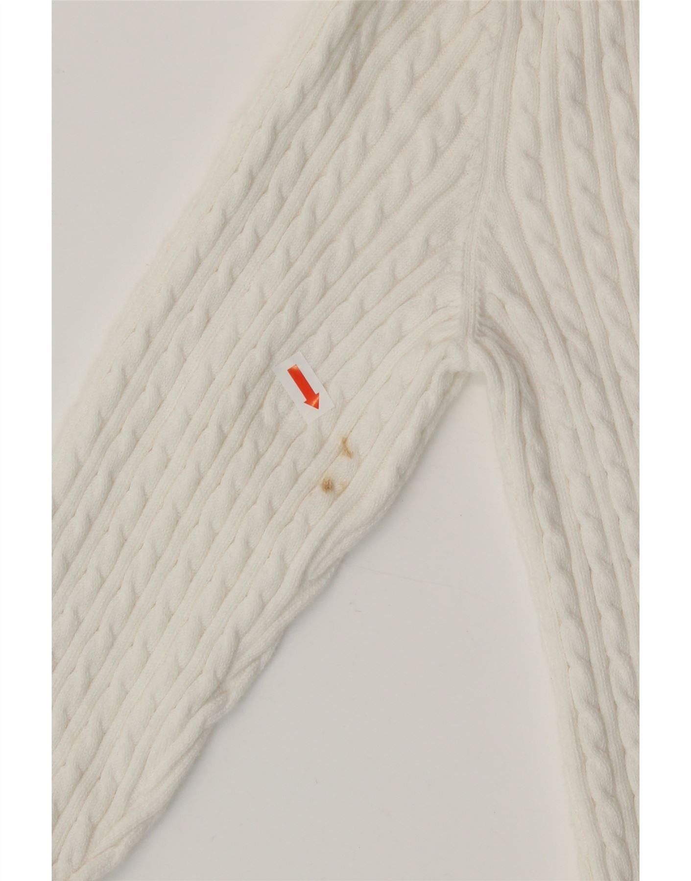 Ralph Lauren Girls Cardigan Sweater 9-10 Years White Cotton Size XXS / US 00 / IT 34 - 3 Thumbnail