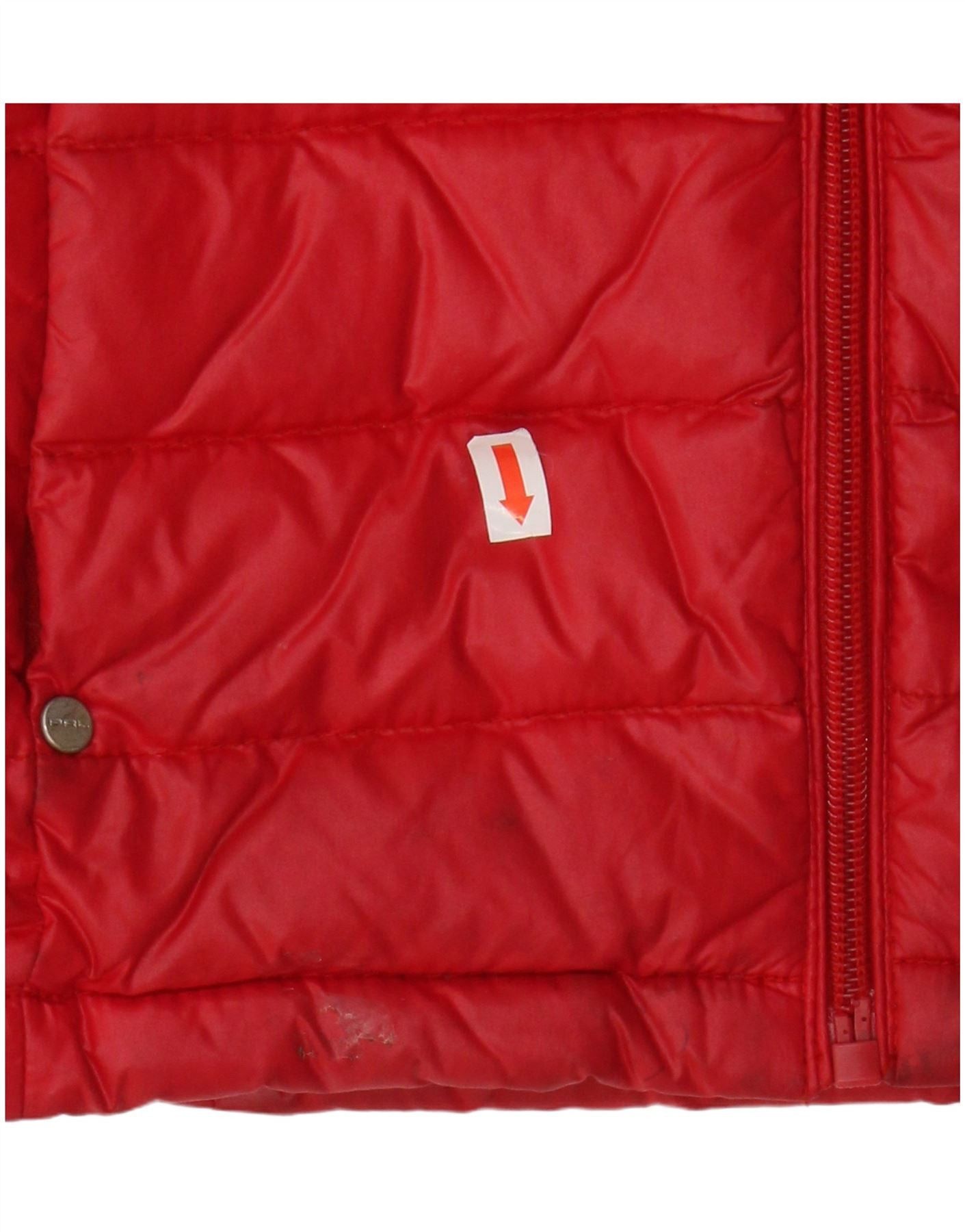Polo Ralph Lauren Girls Graphic Hooded Padded Jacket 8-9 Years Medium Red Size S / US 4 / IT 40 - 7 Thumbnail