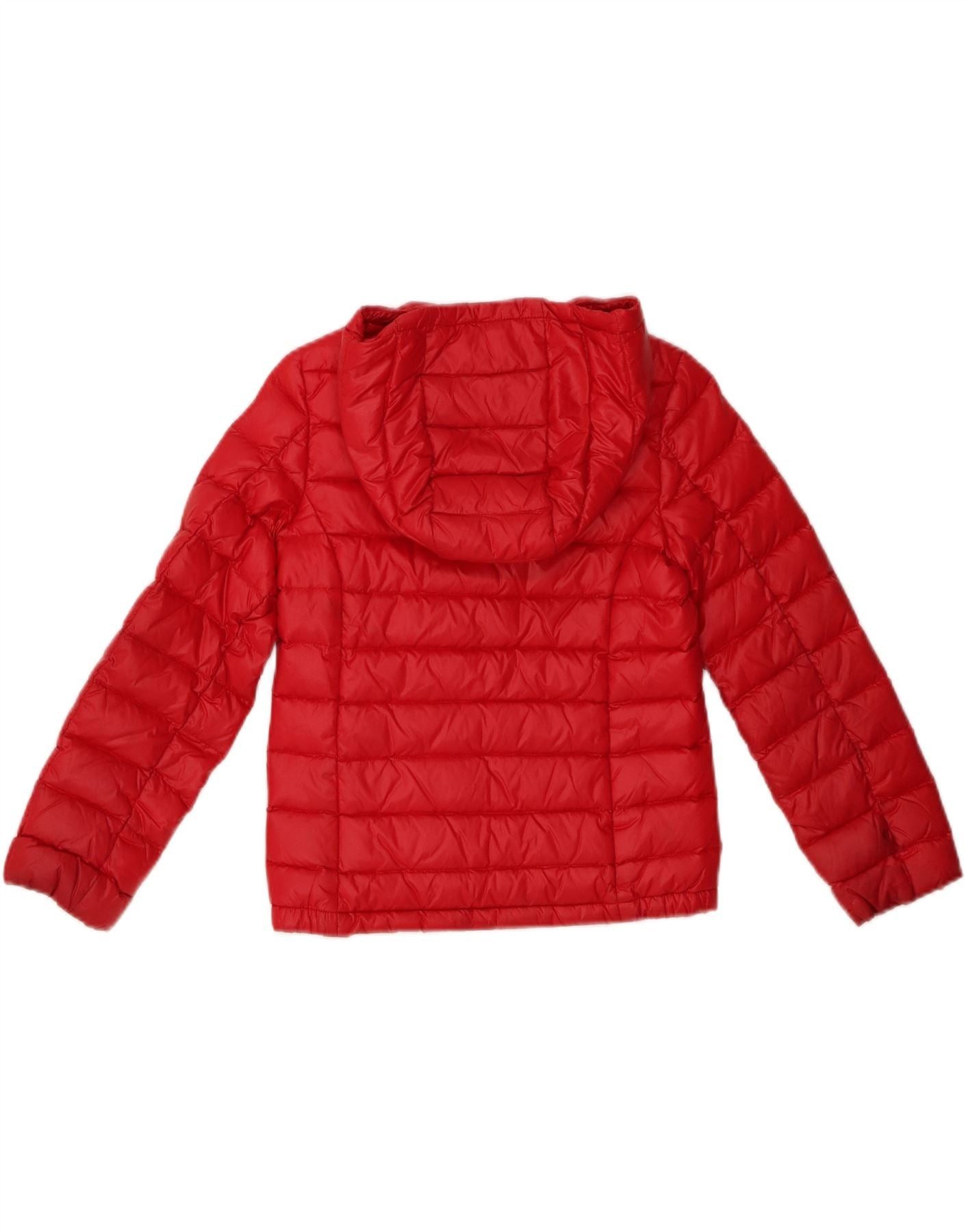 Polo Ralph Lauren Girls Graphic Hooded Padded Jacket 8-9 Years Medium Red Size S / US 4 / IT 40 - 2 Thumbnail