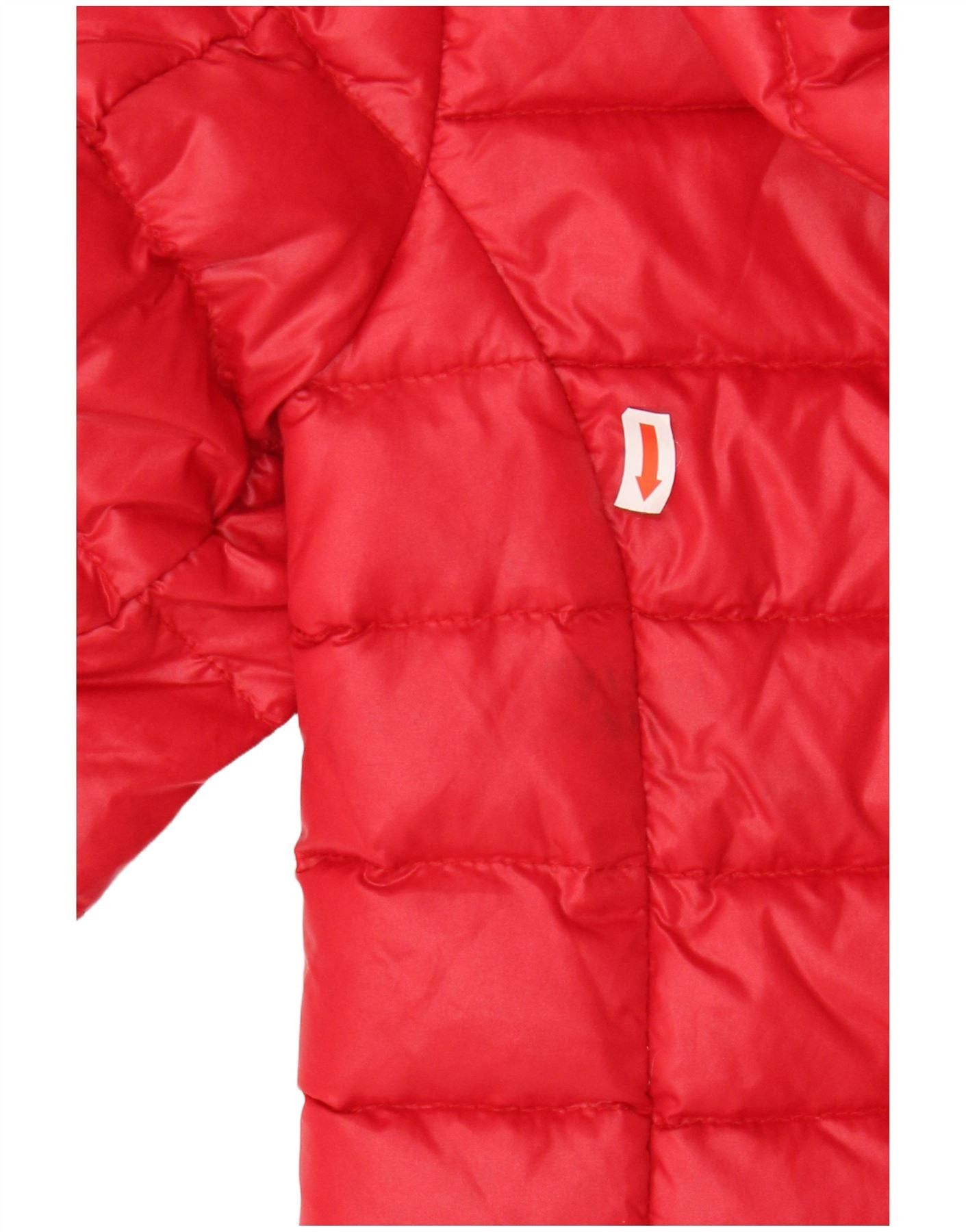 Polo Ralph Lauren Girls Graphic Hooded Padded Jacket 8-9 Years Medium Red Size S / US 4 / IT 40 - 5 Thumbnail