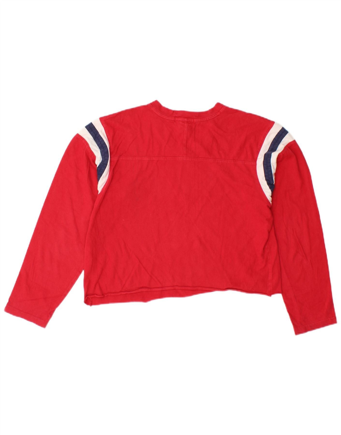 Polo Ralph Lauren Girls Graphic Top Long Sleeve 12-13 Years Medium Red Size M / US 6-8 / IT 42-44 - 2 Thumbnail