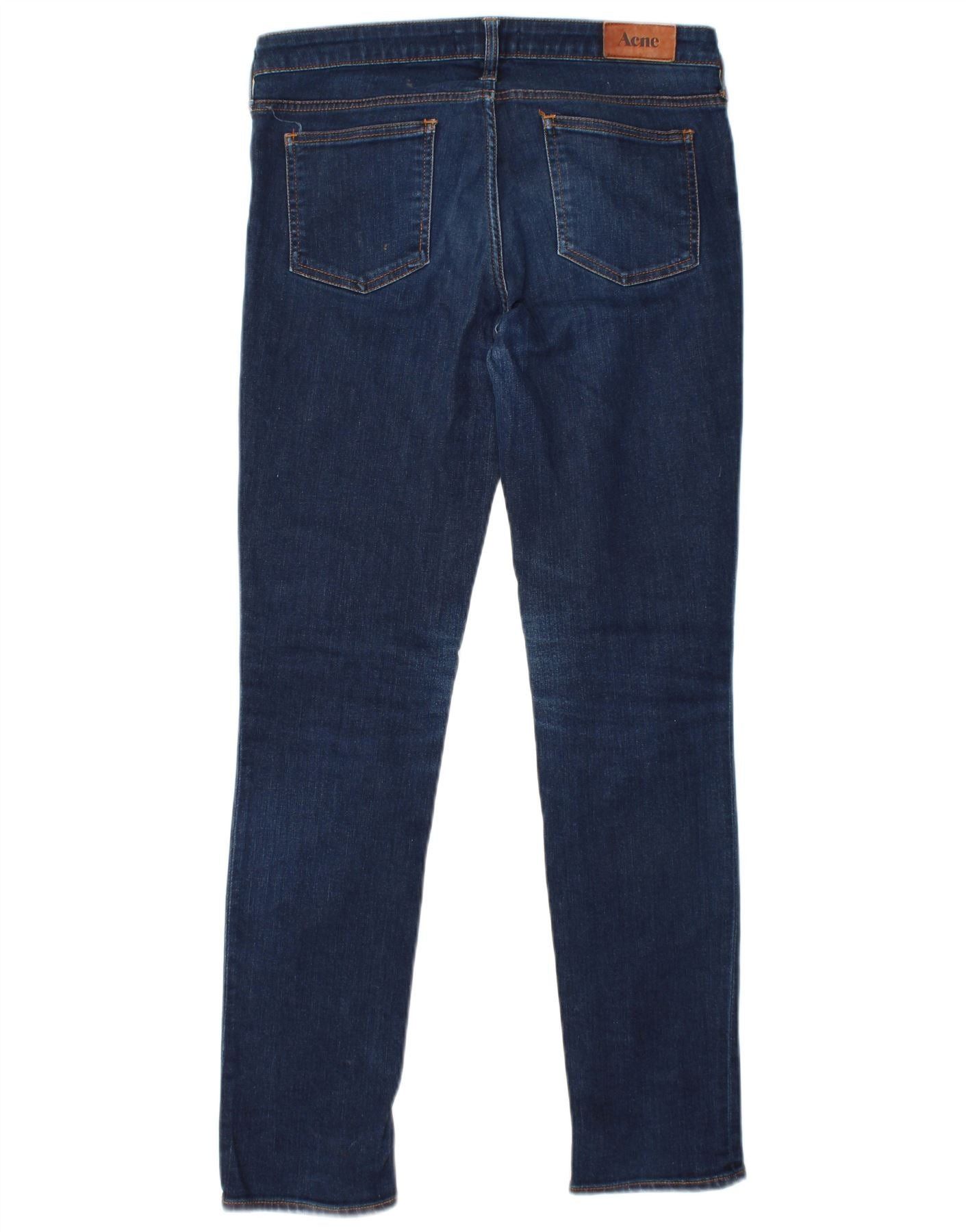 Acne Studios ACNE Womens Skinny Jeans W31 L32 Navy Blue Cotton Size 42" / US 20 - 2 Thumbnail