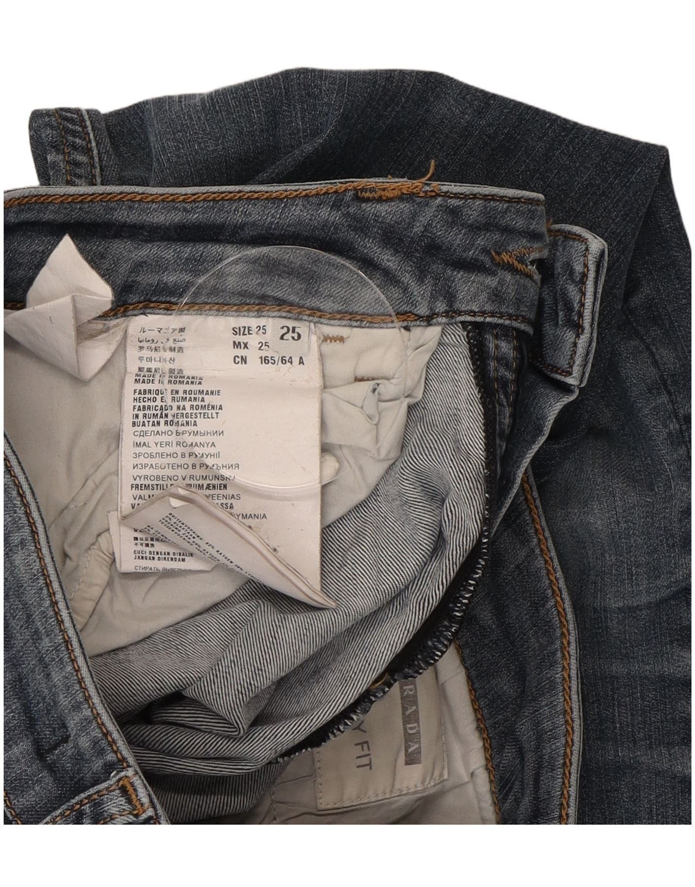 Prada Womens Skinny Jeans W25 L28 Blue Cotton Size 42" / US 20 - 3 Thumbnail