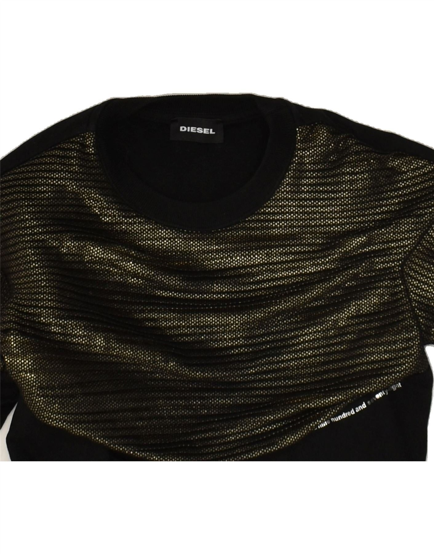 Diesel Girls Long Sleeve Jumper Dress 2-3 Years Black Cotton Size XXS / US 00 / IT 34 - 5 Thumbnail