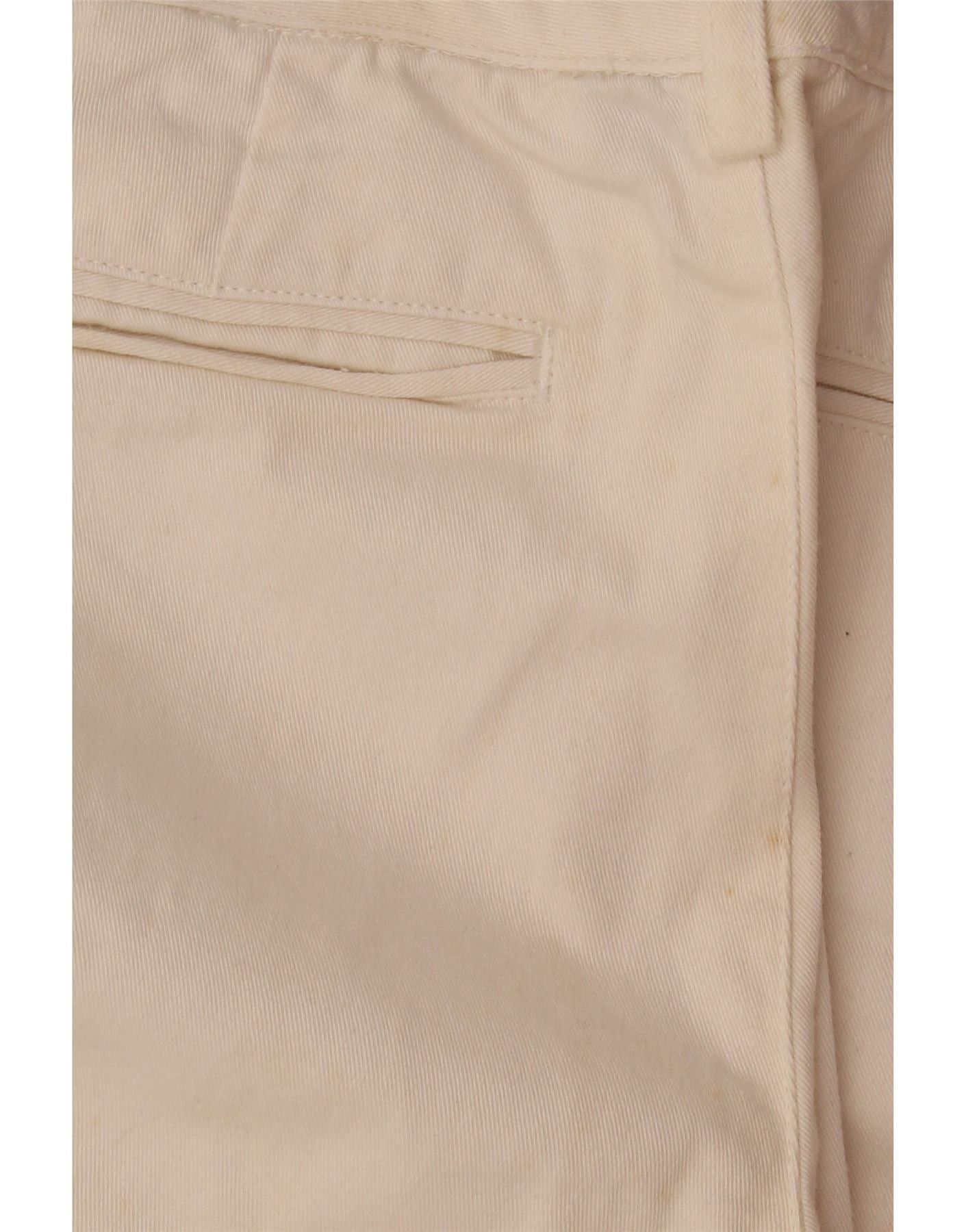 Ralph Lauren Womens Slim Casual Trousers US 6 Medium W30 L33 Off White Size 28" / US 6 / IT 42 - 3 Thumbnail