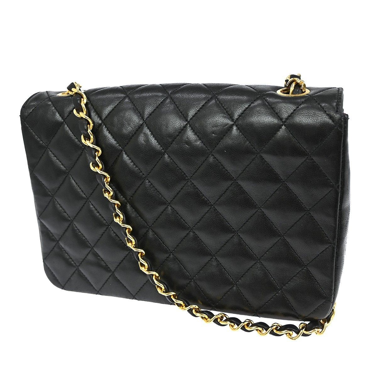 Chanel Chanel Vintage Round CC Chain Crossbody Bag Quilted Lambskin Size ONE SIZE - 2 Thumbnail