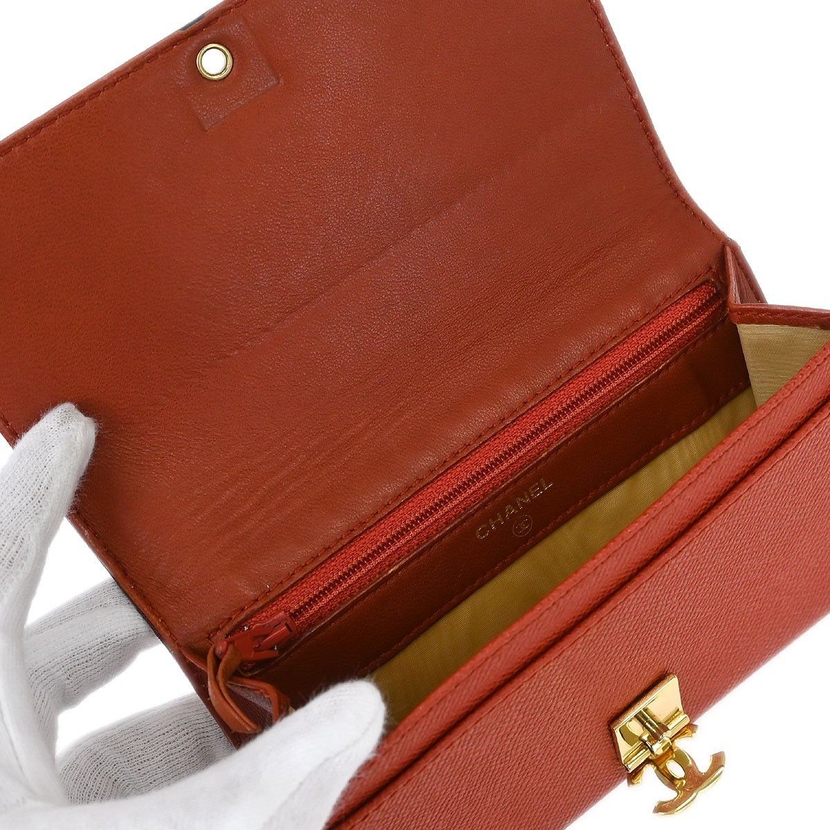 Chanel Chanel Vintage CC Flap Wallet Leather Size ONE SIZE - 7 Thumbnail