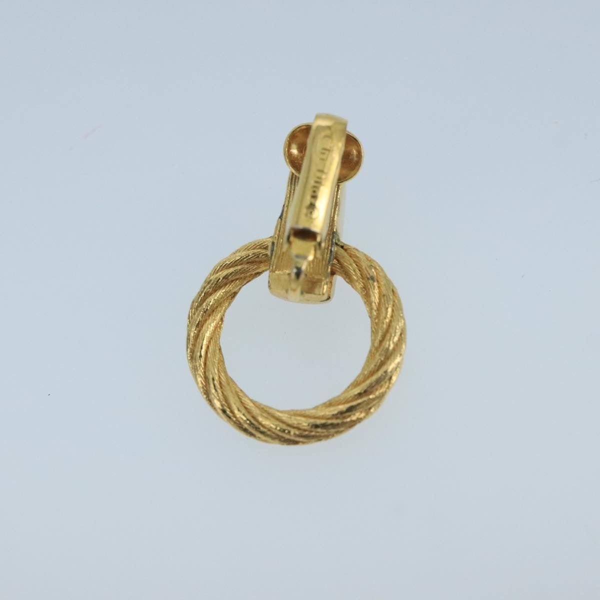 Dior Christian Dior Vintage Round Clip-On Earrings Metal Size ONE SIZE - 3 Thumbnail