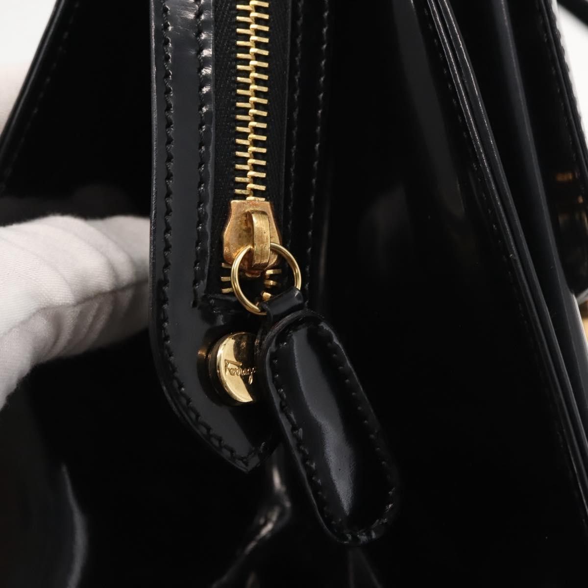 Salvatore Ferragamo Salvatore Ferragamo Gancini Tote Patent leather Size ONE SIZE - 17 Thumbnail