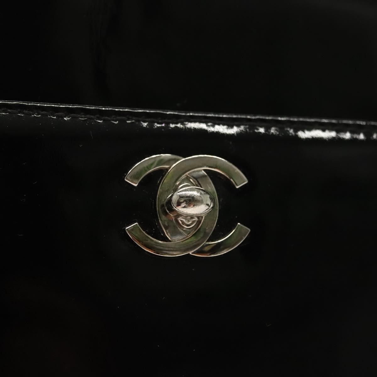 Chanel Chanel Vintage CC Lock Pocket Chain Tote Patent Size ONE SIZE - 17 Thumbnail