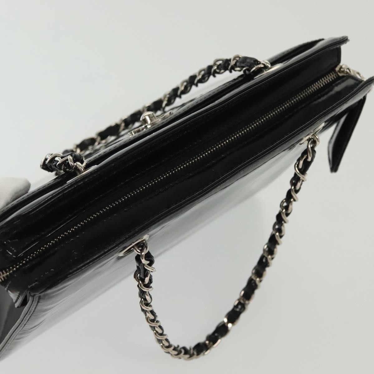 Chanel Chanel Vintage CC Lock Pocket Chain Tote Patent Size ONE SIZE - 15 Thumbnail