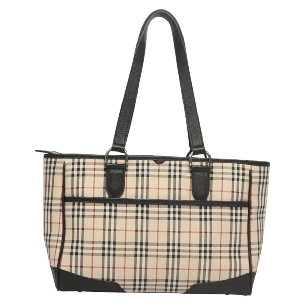 Burberry Burberry Nova Check Tote Canvas and Leather Size ONE SIZE - 2 Thumbnail