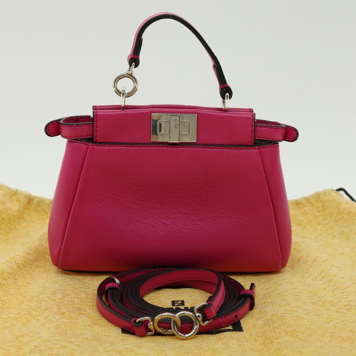 Fendi Fendi Peekaboo Bag Leather Size ONE SIZE - 15 Thumbnail