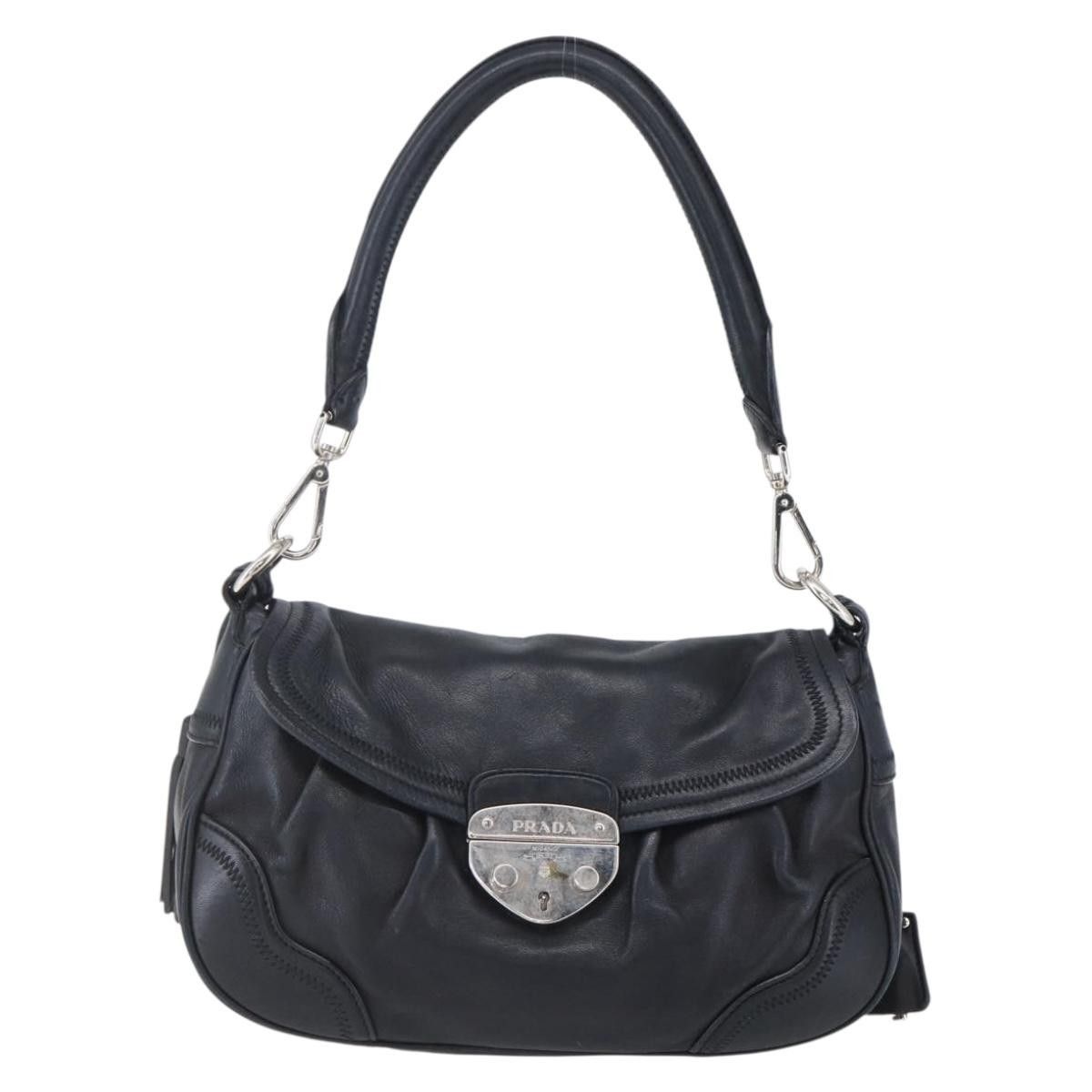Prada Prada Pushlock Shoulder Bag Leather Size ONE SIZE - 20 Thumbnail