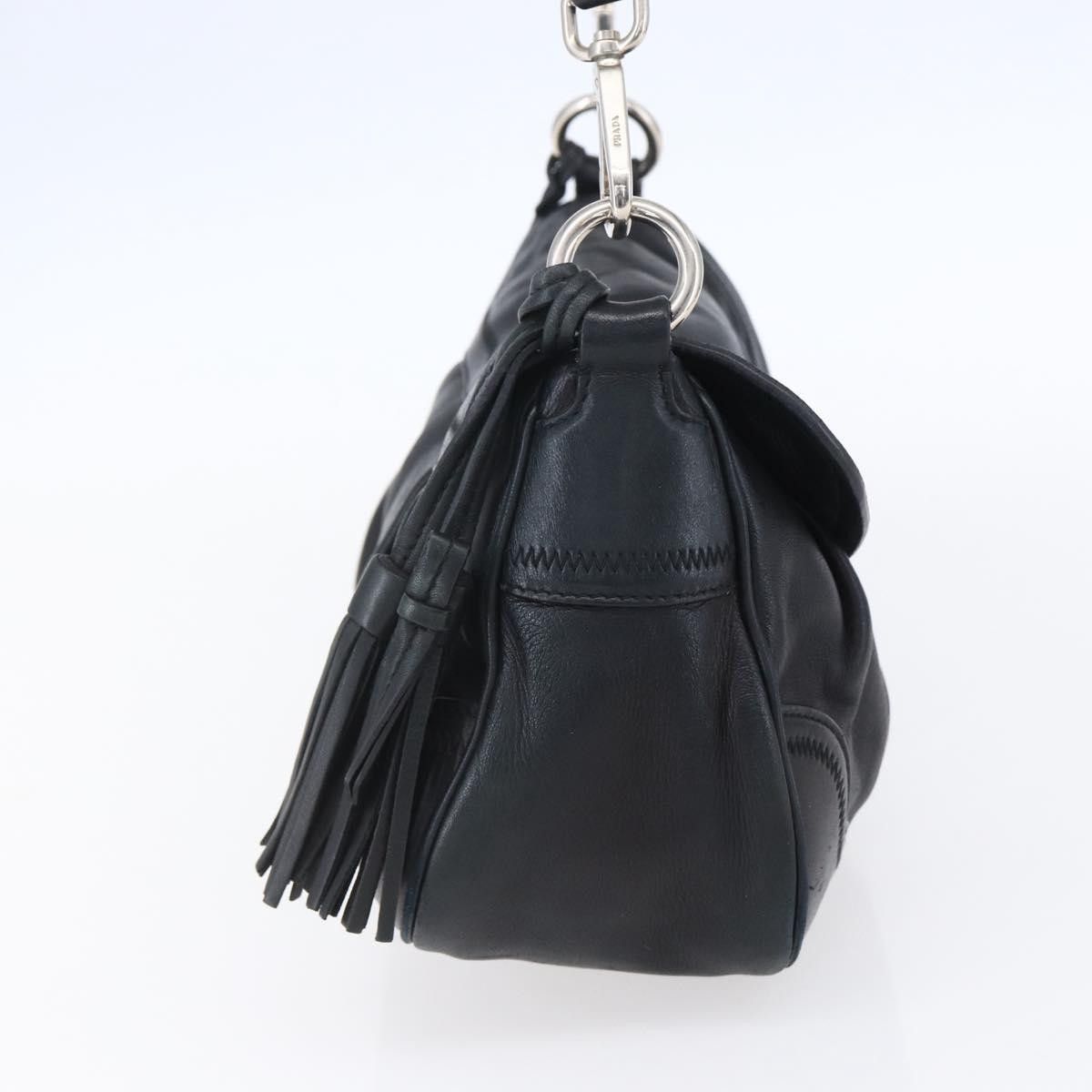 Prada Prada Pushlock Shoulder Bag Leather Size ONE SIZE - 3 Thumbnail
