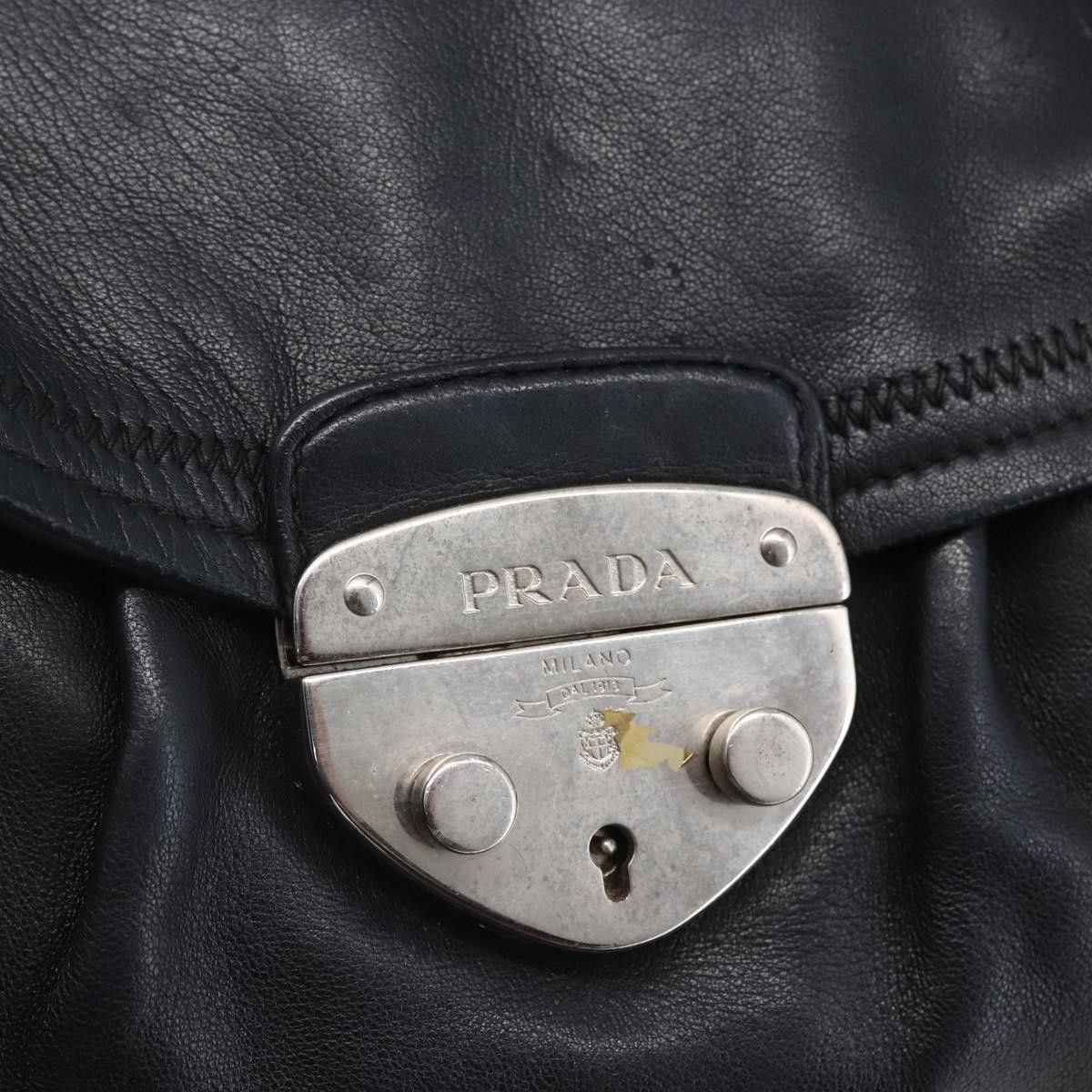 Prada Prada Pushlock Shoulder Bag Leather Size ONE SIZE - 13 Thumbnail