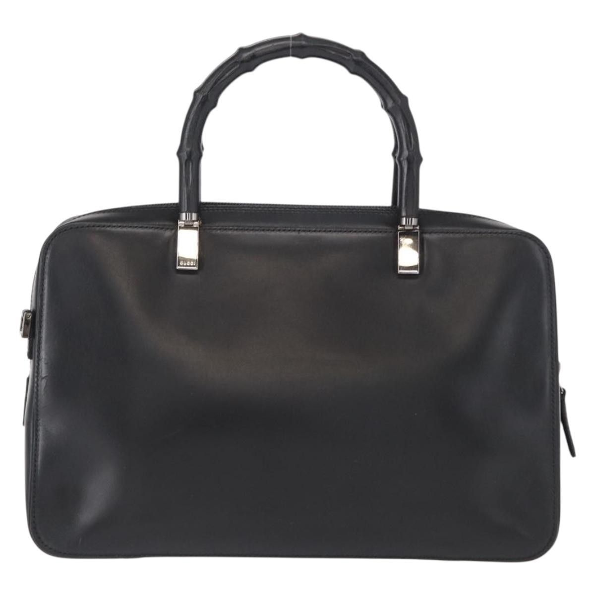 Gucci Gucci Vintage Bamboo Handle Bag Leather Size ONE SIZE - 2 Thumbnail