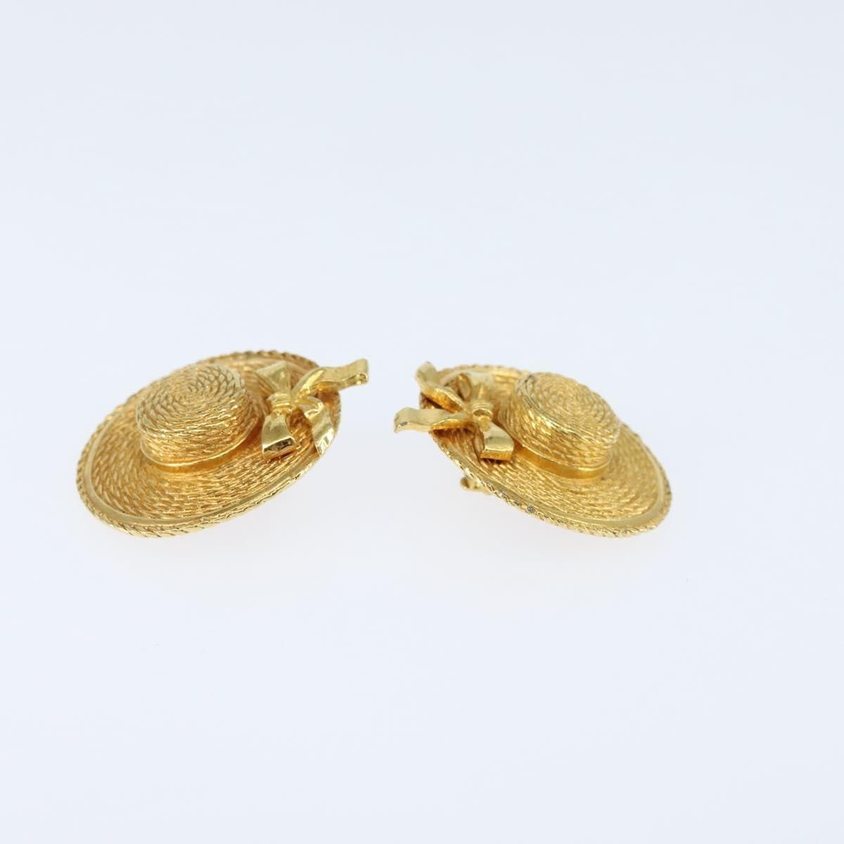 Chanel Chanel Vintage Clip On Bow Earrings Metal Size ONE SIZE - 4 Thumbnail