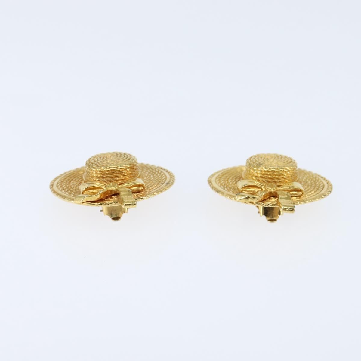 Chanel Chanel Vintage Clip On Bow Earrings Metal Size ONE SIZE - 5 Thumbnail