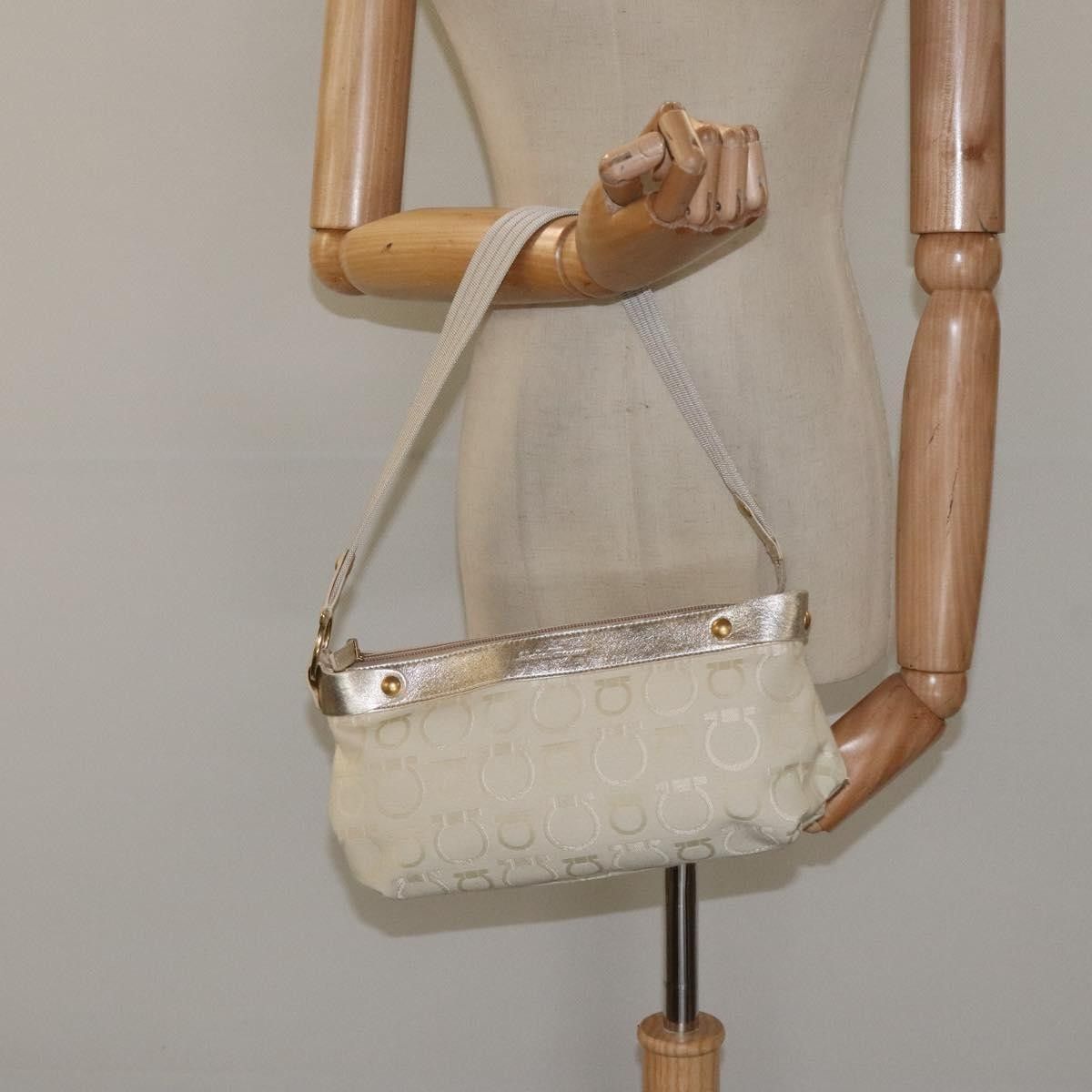 Salvatore Ferragamo Salvatore Ferragamo Gancini Shoulder Bag Canvas Size ONE SIZE - 13 Thumbnail