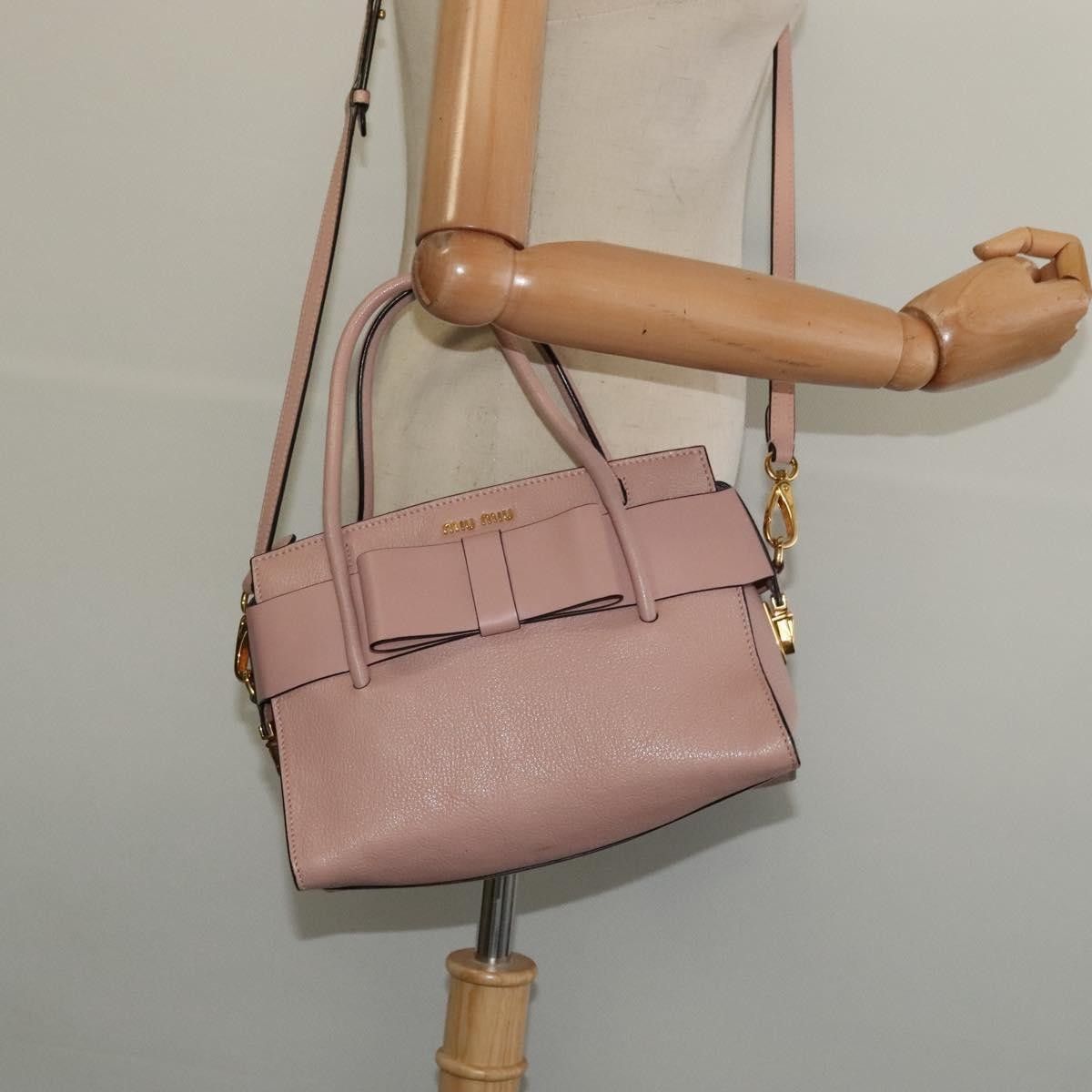 Miu Miu Miu Miu Madras Fiocco Bow Tote Leather Size ONE SIZE - 16 Thumbnail