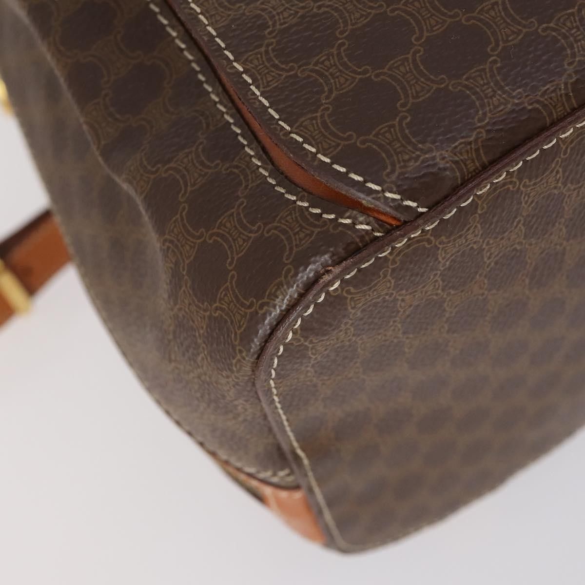 Celine Celine Vintage Macadam Backpack Canvas and Leather Size ONE SIZE - 9 Thumbnail