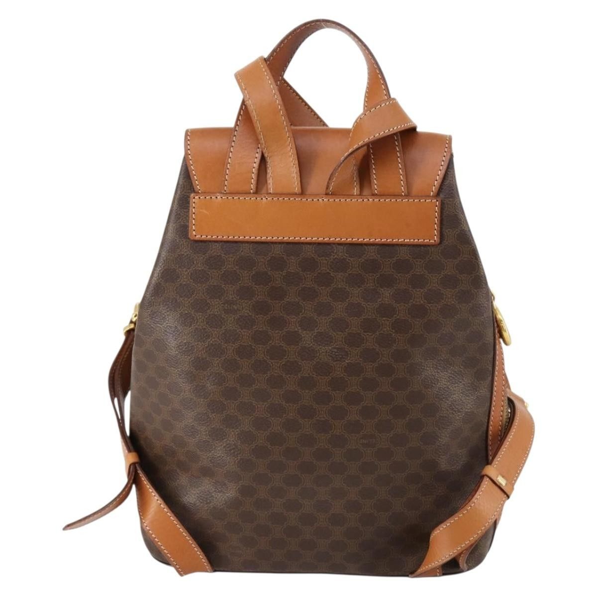 Celine Celine Vintage Macadam Backpack Canvas and Leather Size ONE SIZE - 2 Thumbnail
