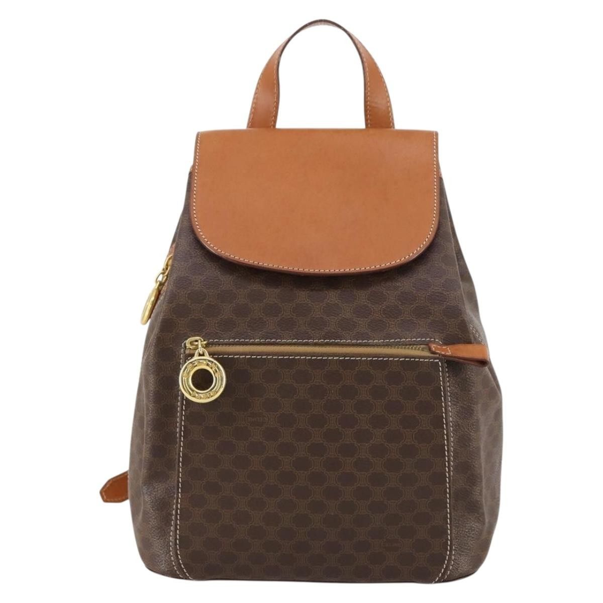 Celine Celine Vintage Macadam Backpack Canvas and Leather Size ONE SIZE - 19 Thumbnail