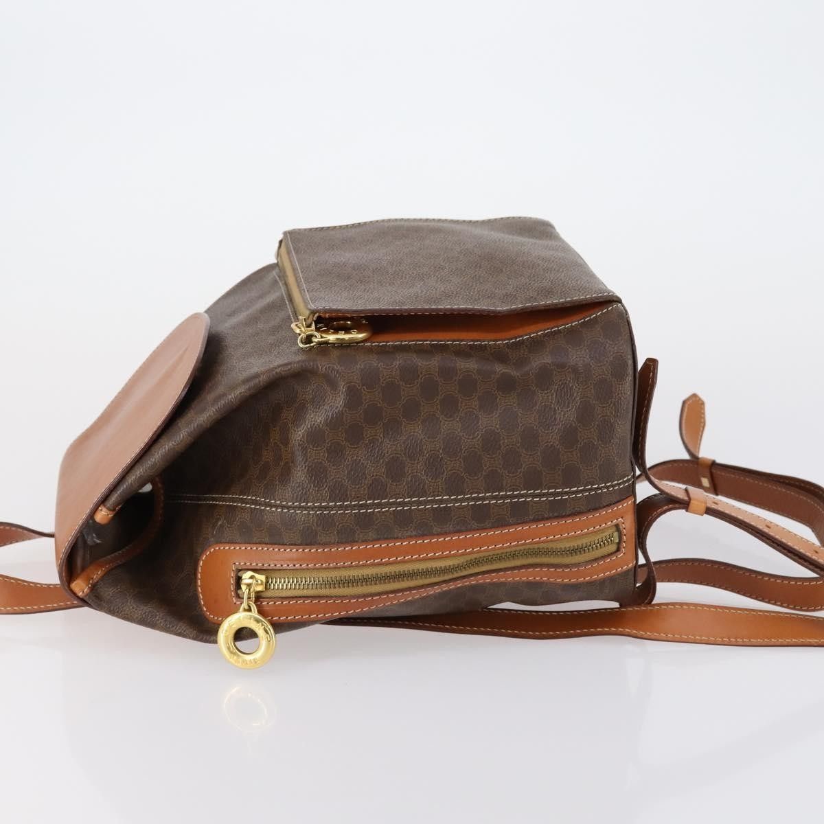 Celine Celine Vintage Macadam Backpack Canvas and Leather Size ONE SIZE - 3 Thumbnail