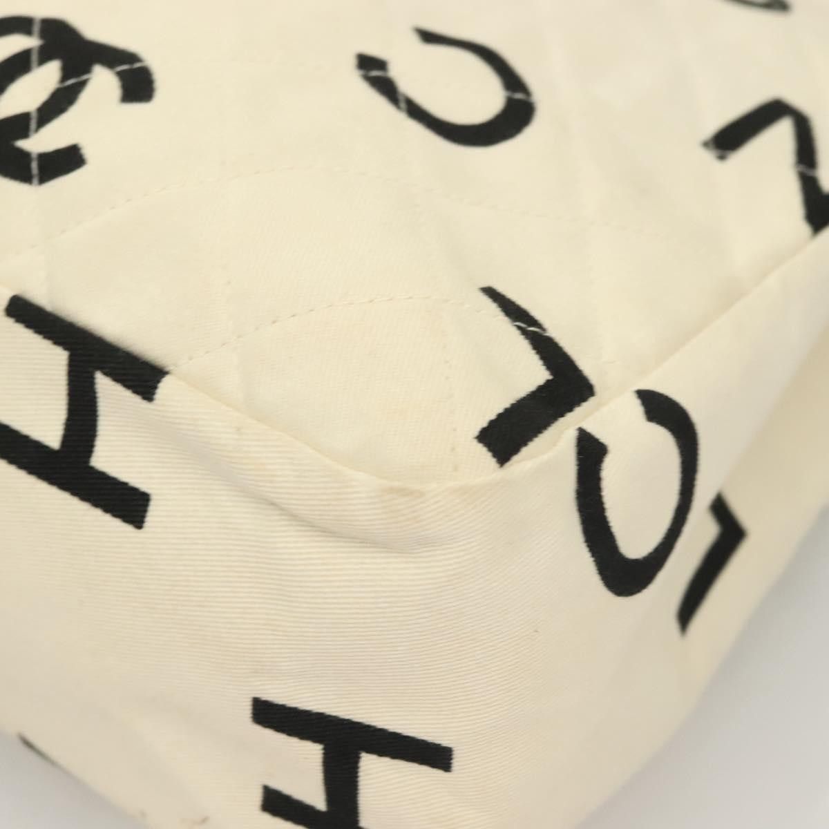 Chanel Chanel Vintage Coco Logo Zip Tote Quilted Printed Canvas Size ONE SIZE - 12 Thumbnail