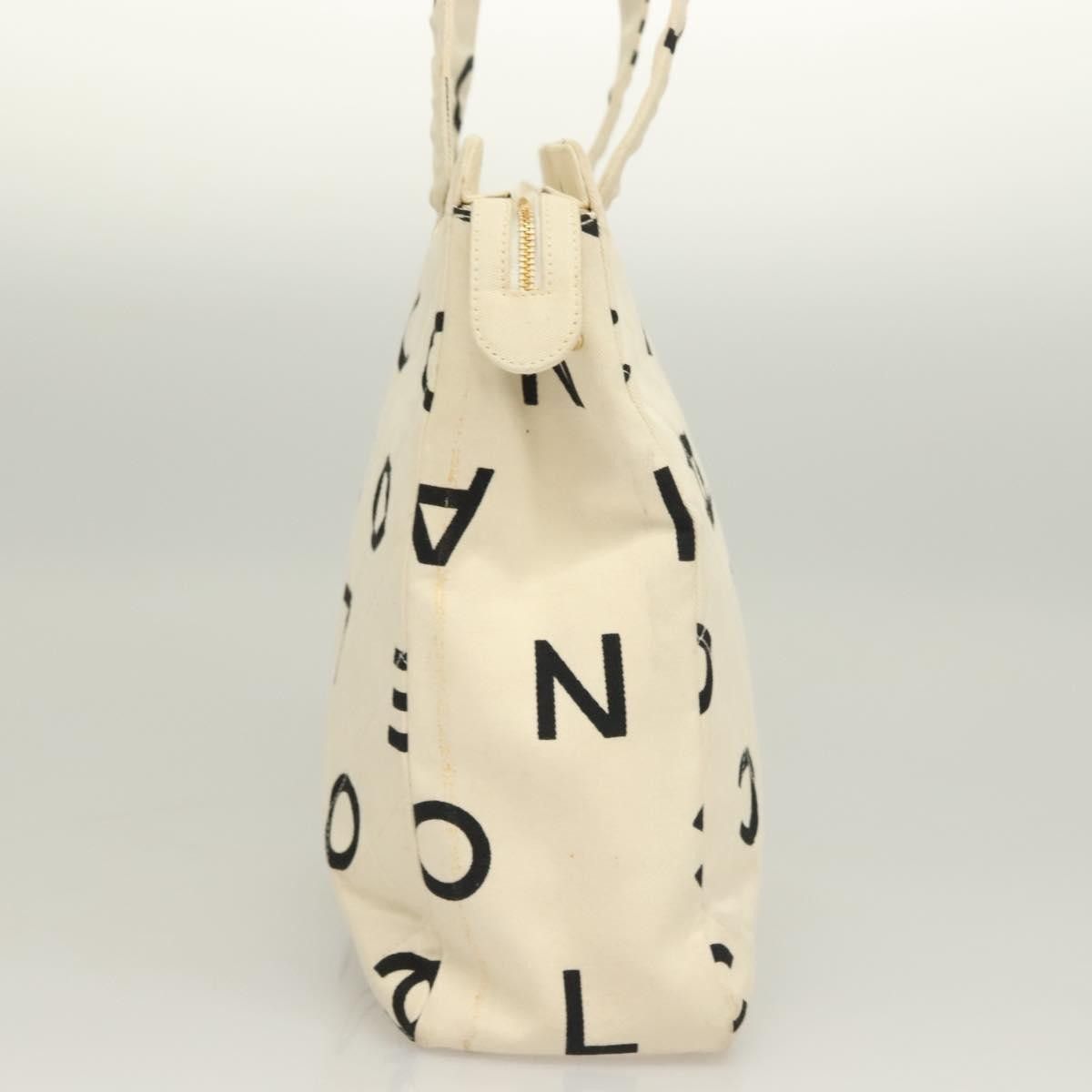Chanel Chanel Vintage Coco Logo Zip Tote Quilted Printed Canvas Size ONE SIZE - 3 Thumbnail