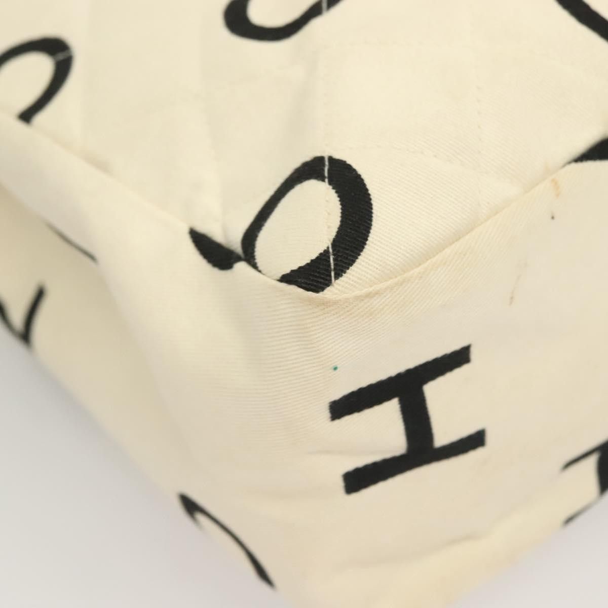 Chanel Chanel Vintage Coco Logo Zip Tote Quilted Printed Canvas Size ONE SIZE - 11 Thumbnail