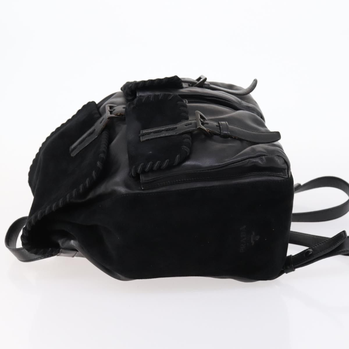 Prada Prada Vela Double Front Pocket Backpack Leather Size ONE SIZE - 4 Thumbnail