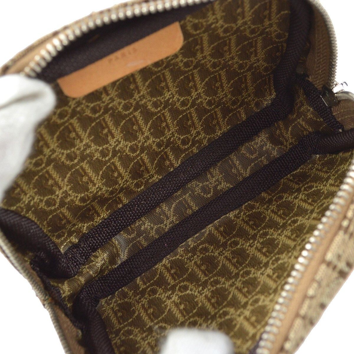 Dior Christian Dior Vintage Trotter Pouch Canvas Size ONE SIZE - 4 Thumbnail
