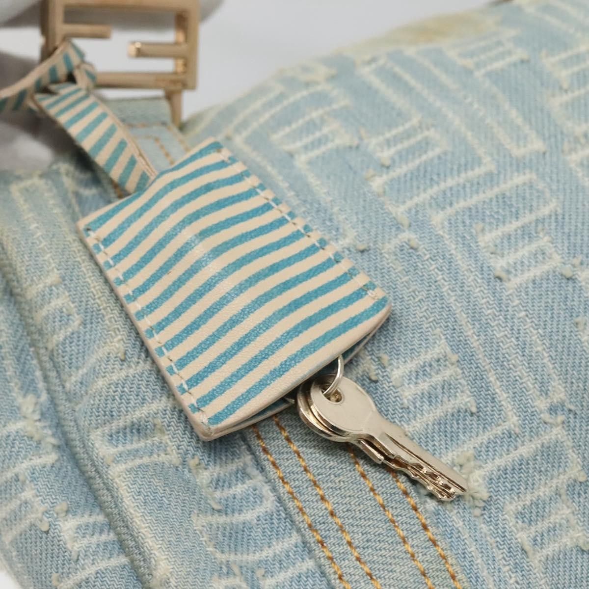Fendi Fendi Boston Bag Denim Size ONE SIZE - 13 Thumbnail