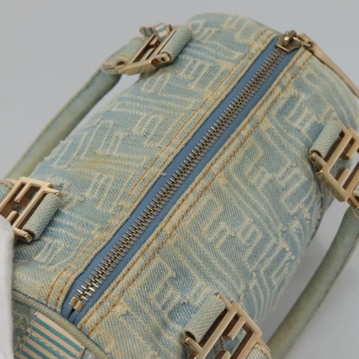 Fendi Fendi Boston Bag Denim Size ONE SIZE - 20 Thumbnail