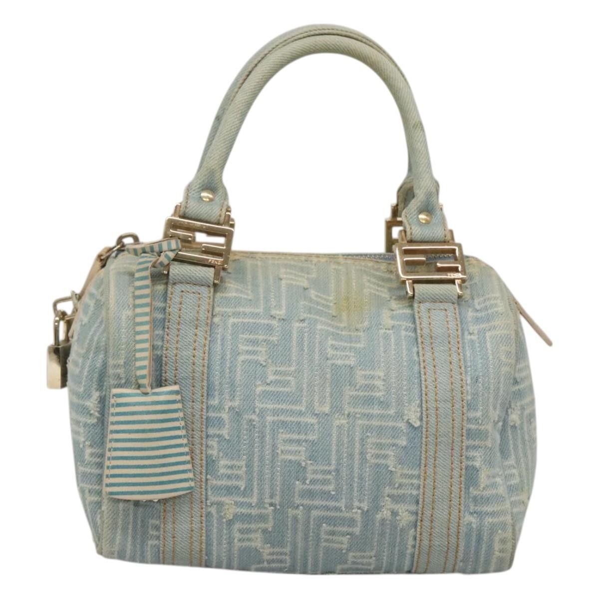Fendi Fendi Boston Bag Denim Size ONE SIZE - 16 Thumbnail